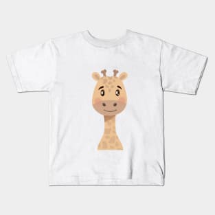 Baby Giraffe Illustration Kids T-Shirt